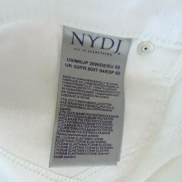 NWT NYDJ Skinny Capri Plus Jean Denim White Lift Tuck Technology Stretch 28W - Picture 9 of 12